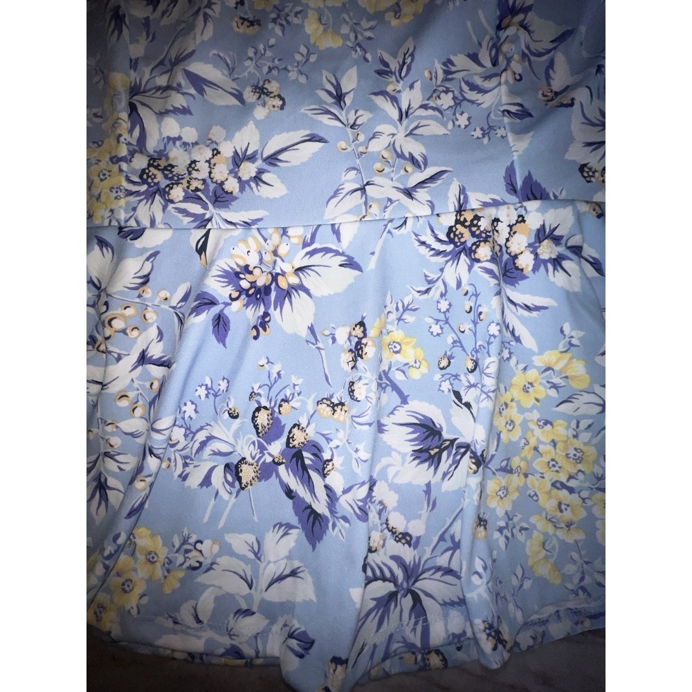 Laura Ashley Purple Full Zip Floral Design UPF 50 UV protection SZ S NWT - Picture 7 of 7